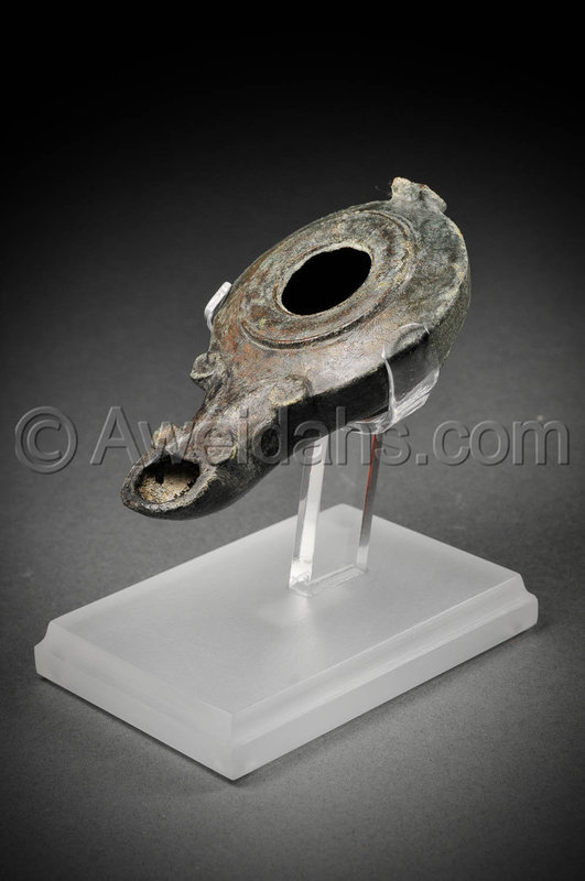 From Jerusalem Roman bronze oil lamp, 100  200 AD