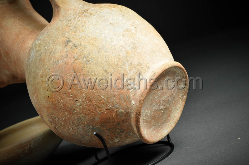 Iron Age, Israelite period wine pitcher and drinking bowl, 1000 BC