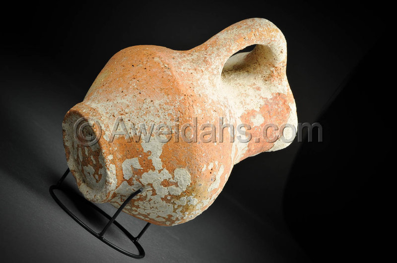 Biblical Iron Age pottery wine pitcher, 1000 BC