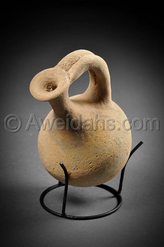 Biblical Middle Bronze Age pottery perfume jar, 1850 - 1550 BC