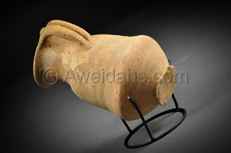 Canaanite Late Bronze Age pottery wine pitcher, 1550 - 1200 BC