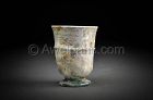 Ancient Roman glass cup, 100 - 300 AD