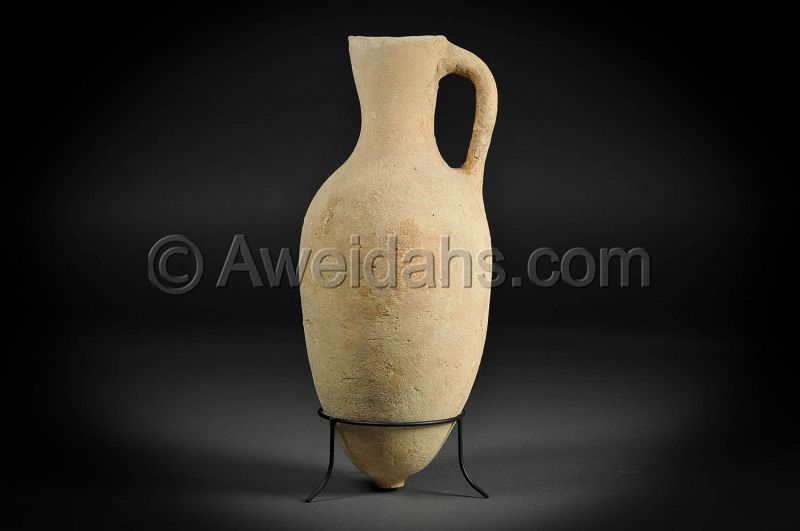 Canaanite Middle Bronze Age pottery wine pitcher, 1850 B.C.