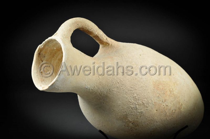 Canaanite Middle Bronze Age pottery wine pitcher, 1850 B.C.