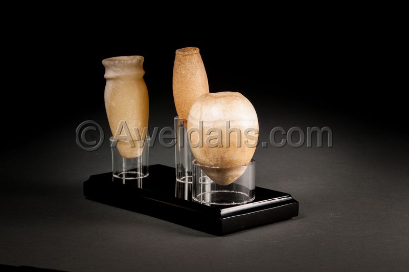 Ancient Egyptian cosmetic alabaster set, 2000 BC