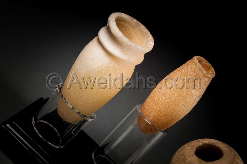 Ancient Egyptian cosmetic alabaster set, 2000 BC