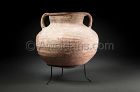 Ancient biblical Roman Herodian pottery cooking pot, 37 BC - 70 AD