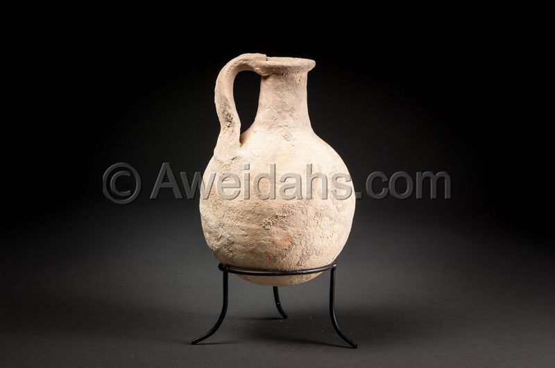 Ancient biblical Roman Herodian juglet, 37 BC - 70 AD