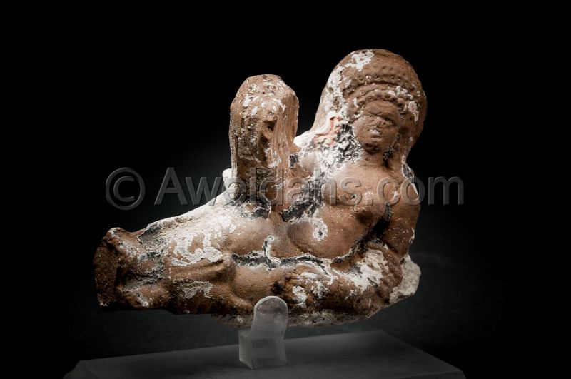 Ancient Greco-Roman terracotta figure, 100 BC/AD