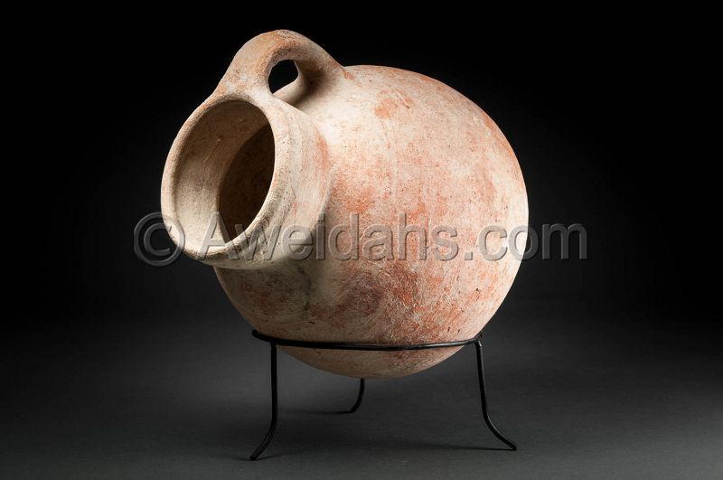 ANCIENT BIBLICAL IRON AGE POTTERY VESSEL, 1000 BC