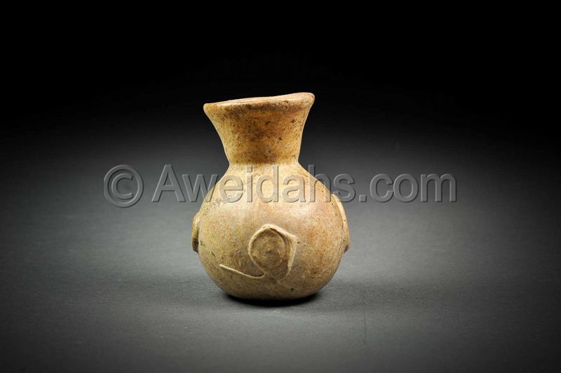 Ancient Roman glass perfume flask, 100 – 300 AD
