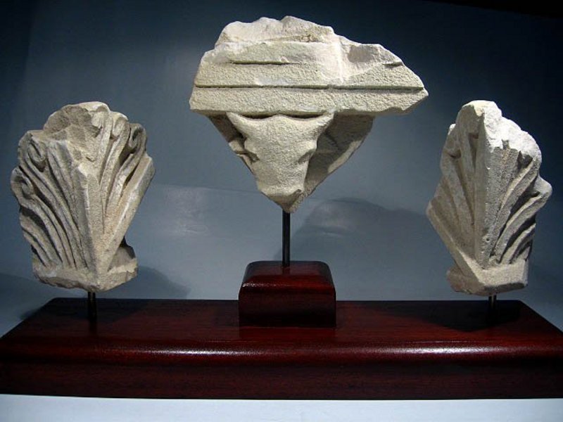 Roman stone fragments of a Sarcophagus, 100 AD