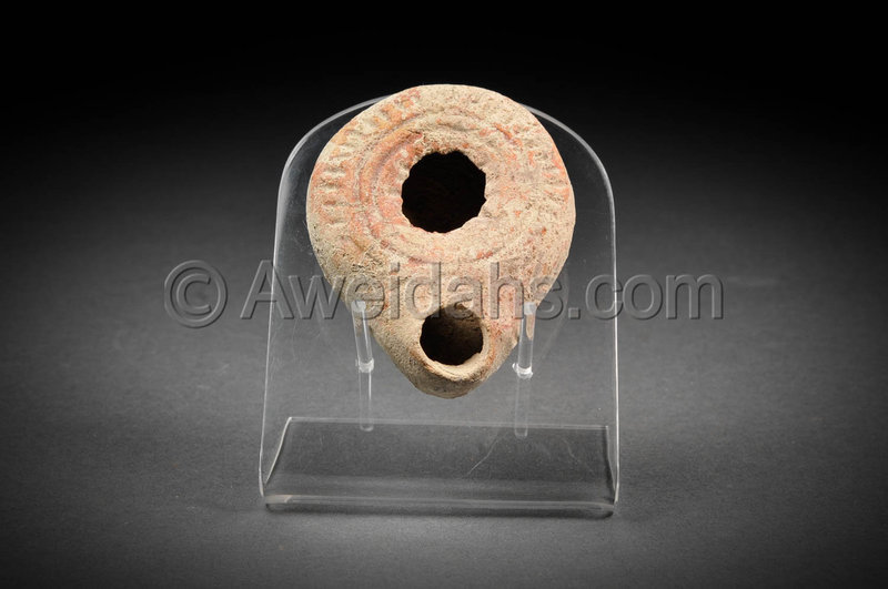 Roman imperial pottery oil lamp, 1st - 2nd Cent. AD