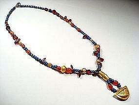 Museum quality Sumerian ancient beads necklace, 2200 BC
