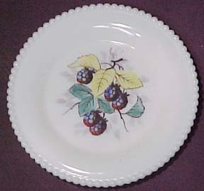 Westmoreland Fruits Beaded Edge 6&quot; Plate, Black Berry