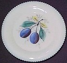 Westmoreland Fruits Beaded Edge 6" Plate, Plum