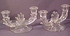 Fostoria Baroque Duo Candlesticks