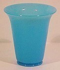 Fenton Peking Blue Pot Vase 6.25"