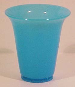 Fenton Peking Blue Pot Vase 6.25&quot;