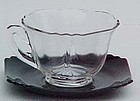 Cambridge Teacup, Black and Crystal