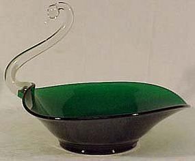 Viking Green Swan 11.5" Fruit Bowl