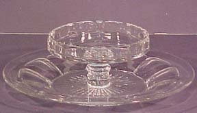 Heisey Colonial Panel Cheese &amp; Cracker Dish