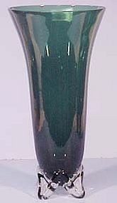 Tiffin Kilarney Green 11.5" Trumpet Vase