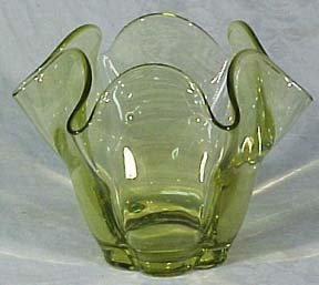 Duncan &amp; Miller Chartreuse 5.5&quot; Vase