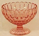Fenton Thumbprint Colonial Pink 7" Bowl