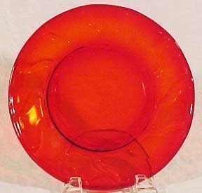 Fostoria Jamestown Red 8&quot; Lunch Plate