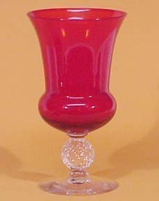 Morgantown Golfball Red Urn Vase