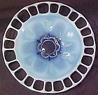 Duncan & Miller Murano 14.5" Blue Opalescent Platter