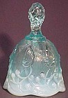 Fenton Lily of the Valley Blue Opalescent Bell