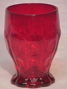 Fenton Red Tumblers from 1937