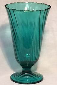 Jeannette Swirl Ultramarine 9.5" Vase