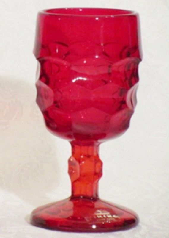 Viking Red Georgian Wine Goblet, 5 oz.