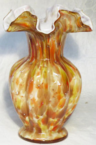 Fenton Vasa Murrhina Autumnal 8" Vase