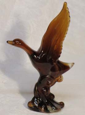 Heisey by Imperial Mallard, 4.5&quot;, Amber Marble