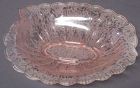 Fenton Pink Ming Etched Bowl