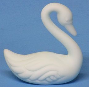 Fenton Blue Satin Swan