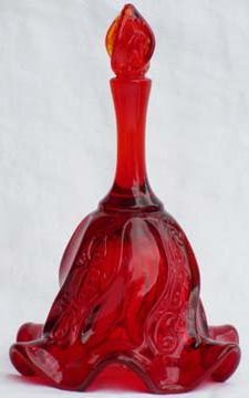 Fenton Red Paisley Bell