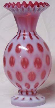 Fenton Coin Spot 10.5" Vase