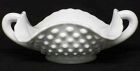 Fenton Milk Glass 2-Handled Dish, Hobnail