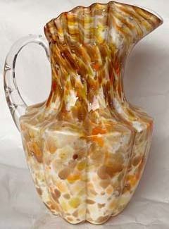 Fenton Vasa Murrhina Autumn Pitcher