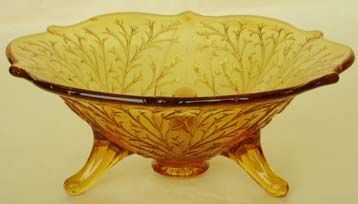 Fenton Silvertone 3-Footed Bowl