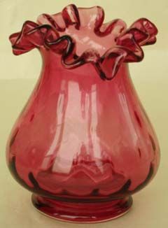 Fenton Cranberry Vase