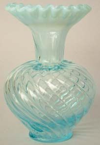 Fenton BO Spiral Vase 6"