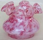 Fenton Rose Mist Squat Vase