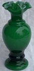 Fenton Cased Ivy Green 9" Vase