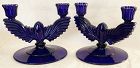 New Martinsville Queen Ann Double Candlesticks